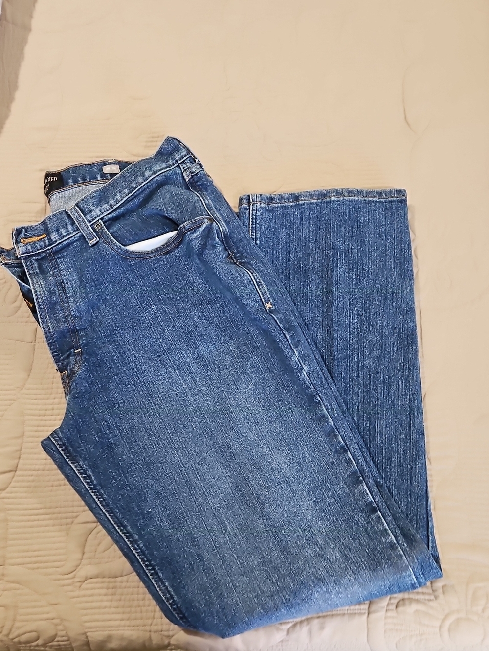 Ariat Men's Dark Blue M4 Relaxed Boot Jeans 🥾